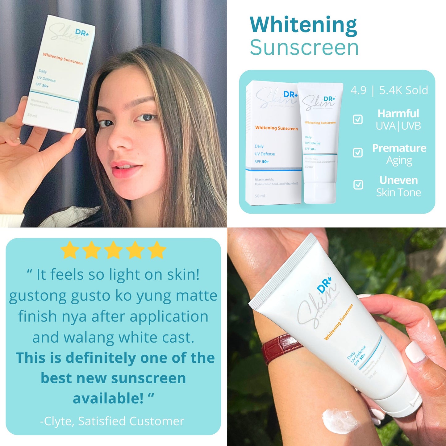 B1T1 Daily UV Defense Whitening Sunscreen