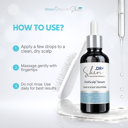 [NEW] VitalScalp™  Hair and Scalp Serum 30ml with Rosemary Oil + Saw Palmetto Extract + Caffeine