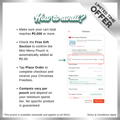 FREE Mini Merry Pouch Spend 2k