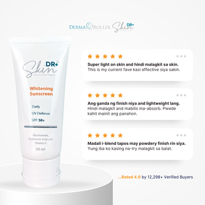 Daily UV Defense Whitening Sunscreen with Niacinamide, HA, Vitamin E & Aloe Vera 50ml