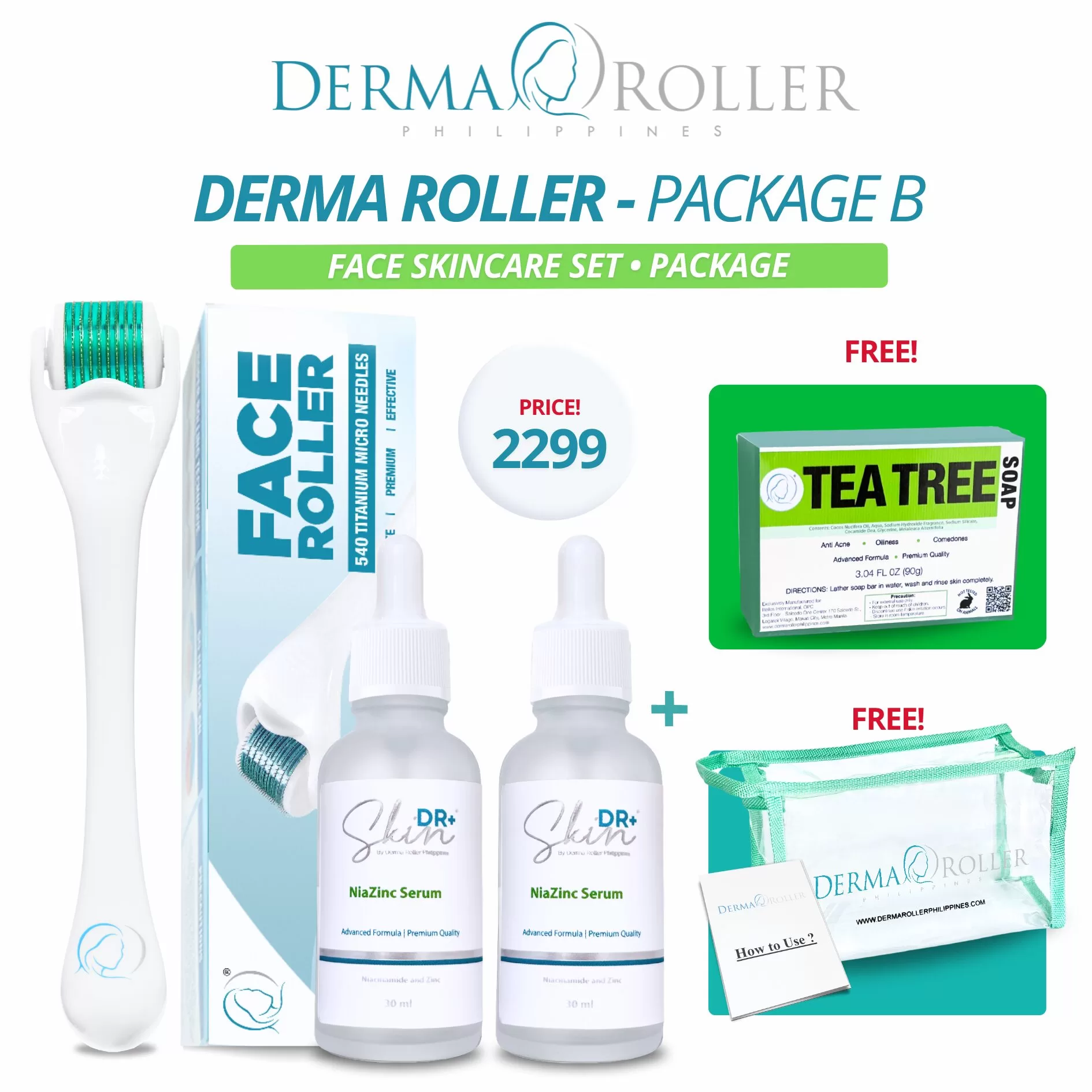 PACKAGE B Dermaroller by Derma Roller Philippines (ORIGINAL) (NEW RELEASE)